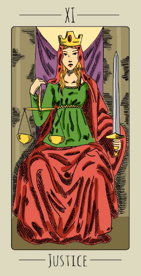 Tarot Card - Justice